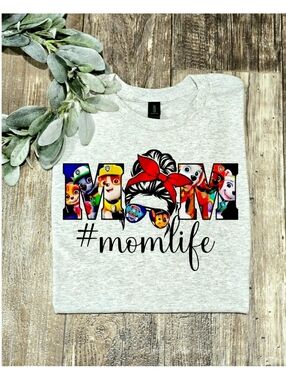 Paw patrol mom shirt cute toddler mama humor messy bun